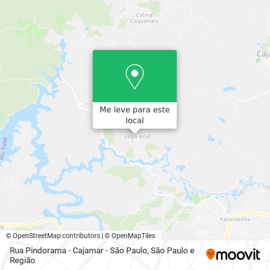 Rua Pindorama - Cajamar - São Paulo mapa
