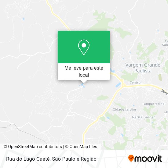 Rua do Lago Caeté mapa