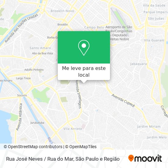 Rua José Neves / Rua do Mar mapa