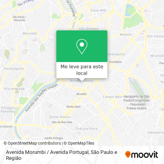 Avenida Morumbi / Avenida Portugal mapa