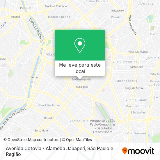 Avenida Cotovia / Alameda Jauaperi mapa