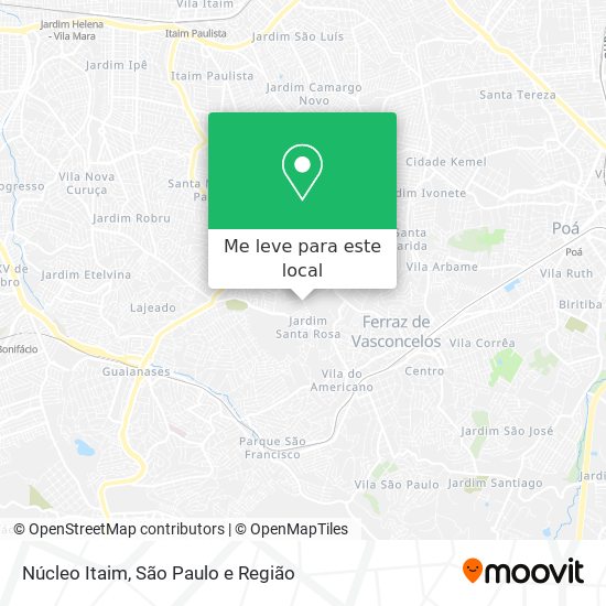 Núcleo Itaim mapa