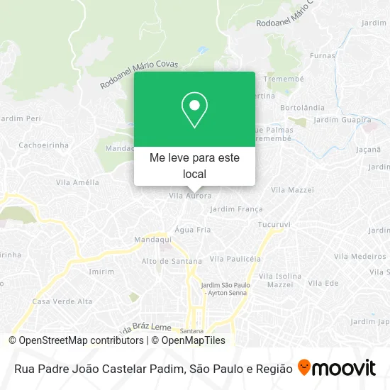 Rua Padre João Castelar Padim mapa