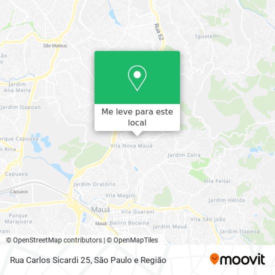 Rua Carlos Sicardi 25 mapa