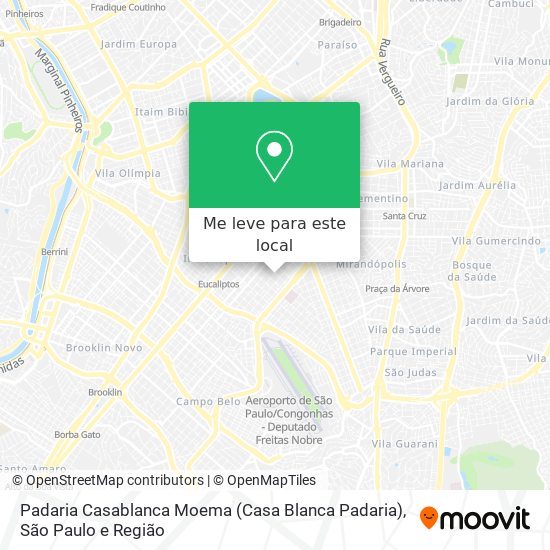 Padaria Casablanca Moema (Casa Blanca Padaria) mapa