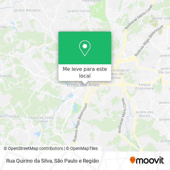 Rua Quirino da Silva mapa