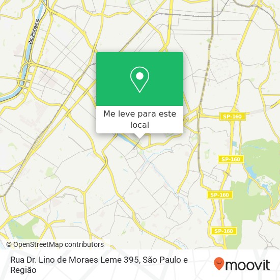 Rua Dr. Lino de Moraes Leme 395 mapa