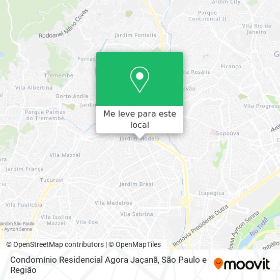 Condomínio Residencial Agora Jaçanã mapa