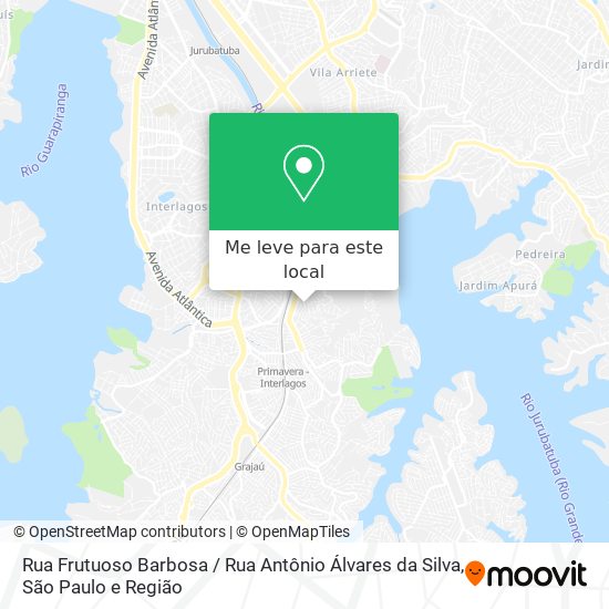 Rua Frutuoso Barbosa / Rua Antônio Álvares da Silva mapa