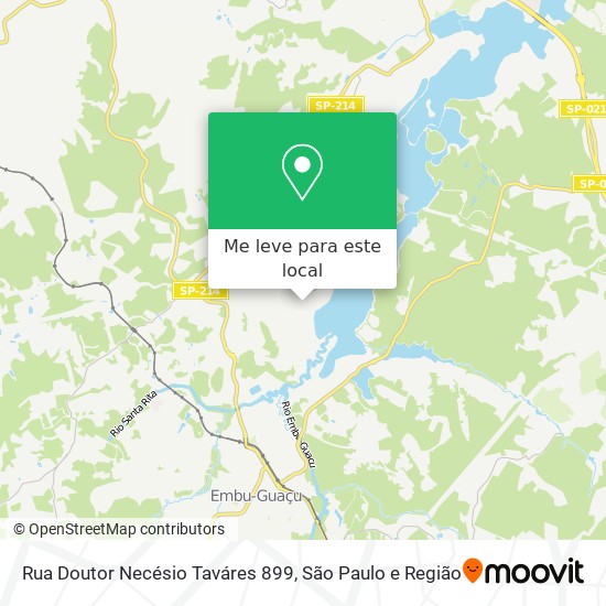 Rua Doutor Necésio Taváres 899 mapa