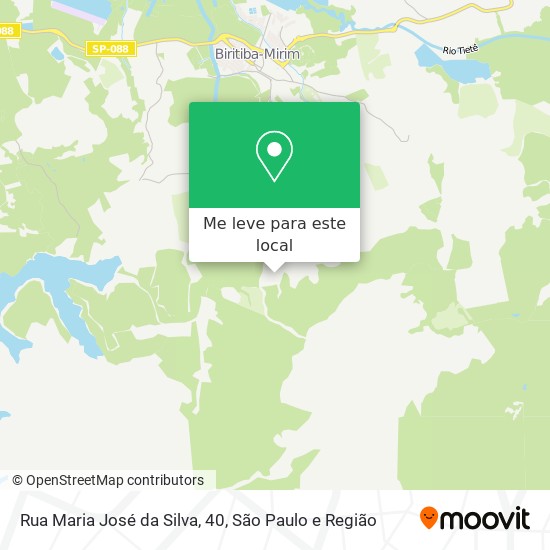 Rua Maria José da Silva, 40 mapa