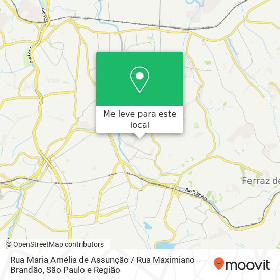 Rua Maria Amélia de Assunção / Rua Maximiano Brandão mapa