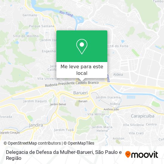 Delegacia de Defesa da Mulher-Barueri mapa