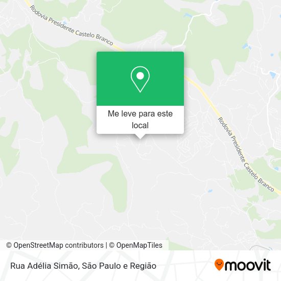 Rua Adélia Simão mapa