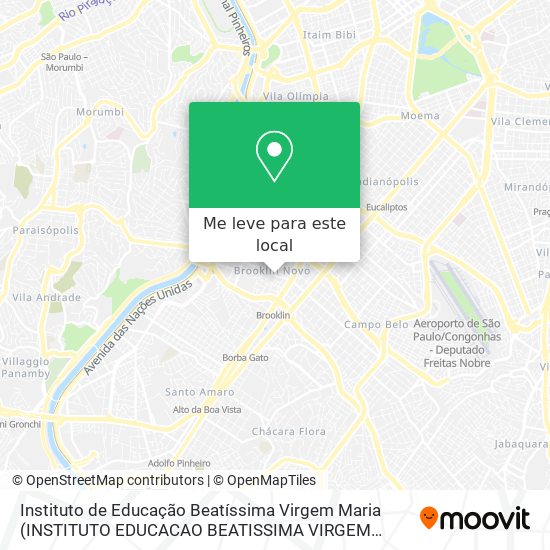 Instituto de Educação Beatíssima Virgem Maria (INSTITUTO EDUCACAO BEATISSIMA VIRGEM MARIA) mapa