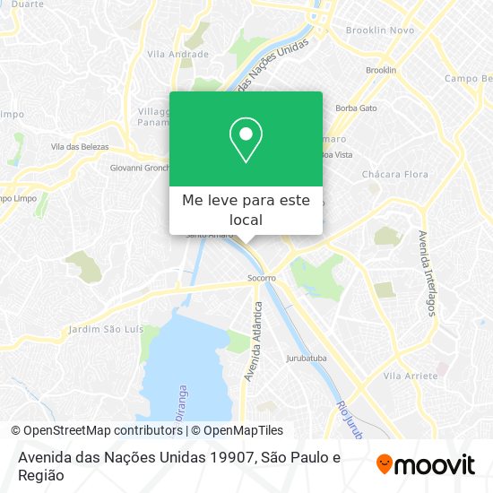 Avenida das Nações Unidas 19907 mapa