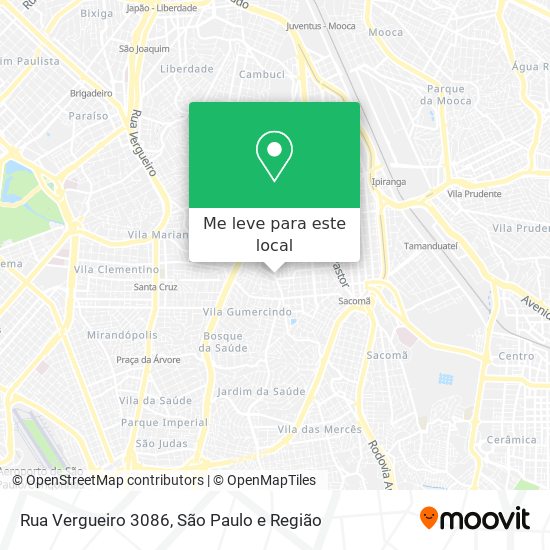 Rua Vergueiro 3086 mapa