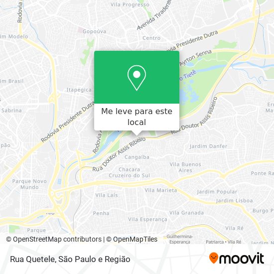 Rua Quetele mapa