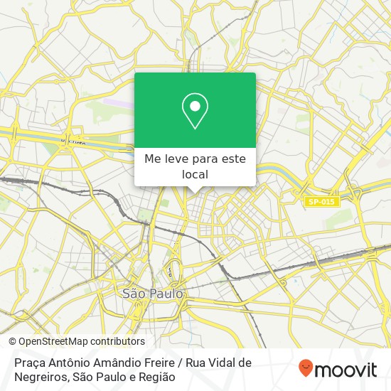 Praça Antônio Amândio Freire / Rua Vidal de Negreiros mapa