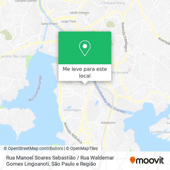 Rua Manoel Soares Sebastião / Rua Waldemar Gomes Lingoanoti mapa