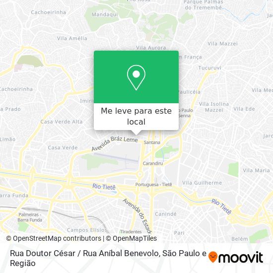 Rua Doutor César / Rua Aníbal Benevolo mapa