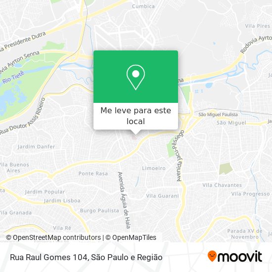Rua Raul Gomes 104 mapa