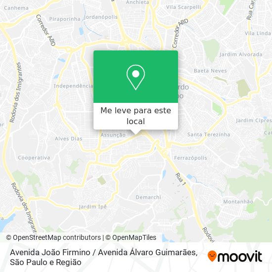Avenida João Firmino / Avenida Álvaro Guimarães mapa