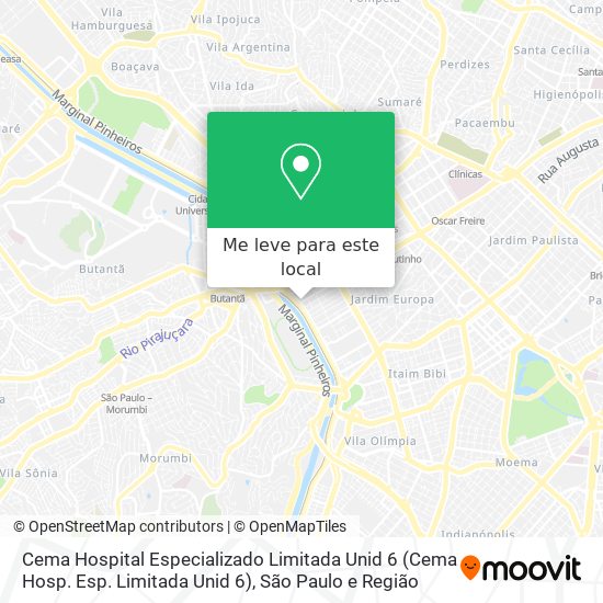 Cema Hospital Especializado Limitada Unid 6 (Cema Hosp. Esp. Limitada Unid 6) mapa