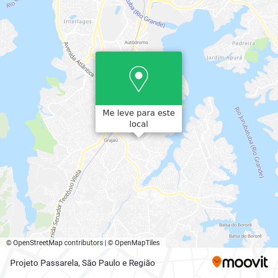 Projeto Passarela mapa