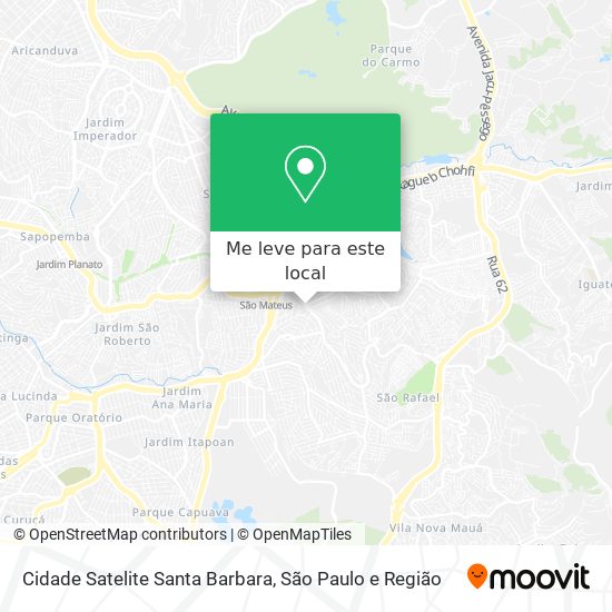 Cidade Satelite Santa Barbara mapa