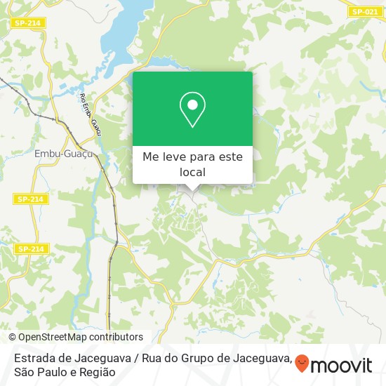 Estrada de Jaceguava / Rua do Grupo de Jaceguava mapa