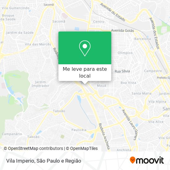 Vila Imperio mapa