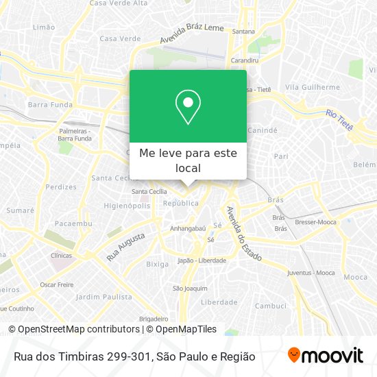 Rua dos Timbiras 299-301 mapa