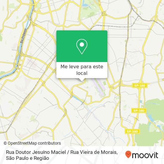 Rua Doutor Jesuíno Maciel / Rua Vieira de Morais mapa