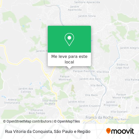 Rua Vitoria da Conquista mapa