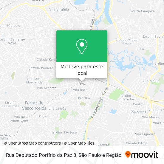 Rua Deputado Porfírio da Paz 8 mapa