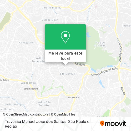 Travessa Manoel José dos Santos mapa