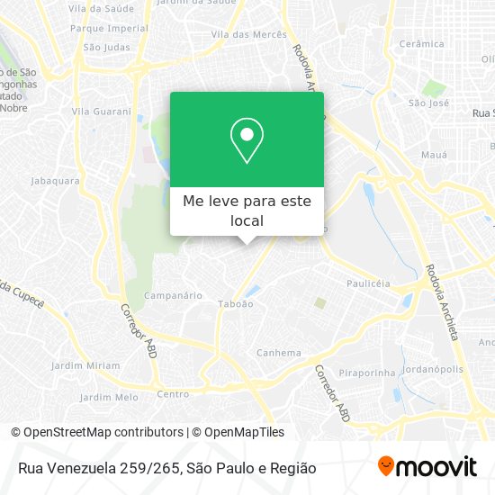 Rua Venezuela 259/265 mapa