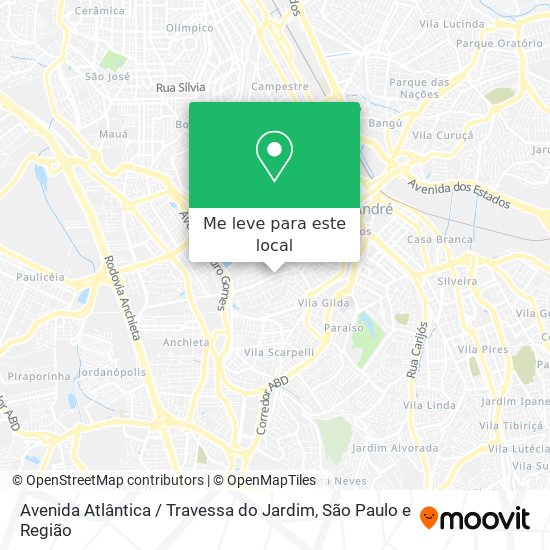 Avenida Atlântica / Travessa do Jardim mapa
