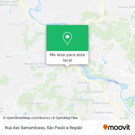 Rua das Samambaias mapa
