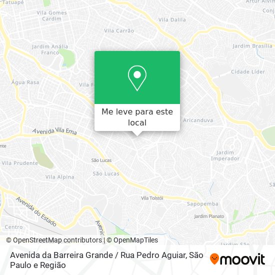 Avenida da Barreira Grande / Rua Pedro Aguiar mapa