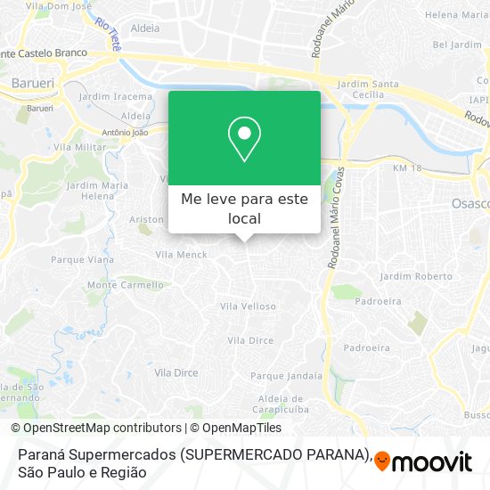 Paraná Supermercados (SUPERMERCADO PARANA) mapa