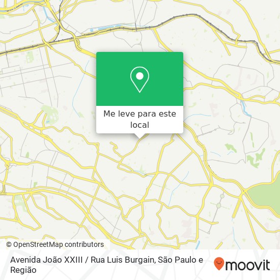 Avenida João XXIII / Rua Luis Burgain mapa