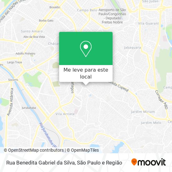 Rua Benedita Gabriel da Silva mapa