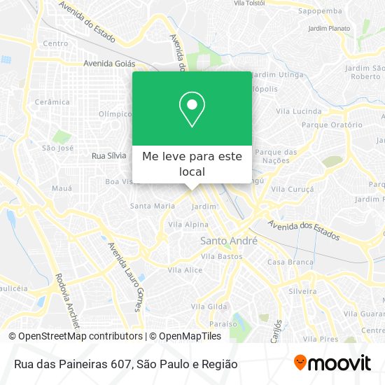 Rua das Paineiras 607 mapa