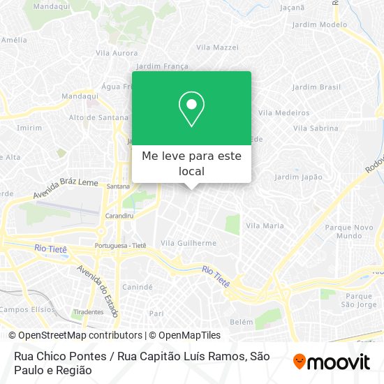 Rua Chico Pontes / Rua Capitão Luís Ramos mapa