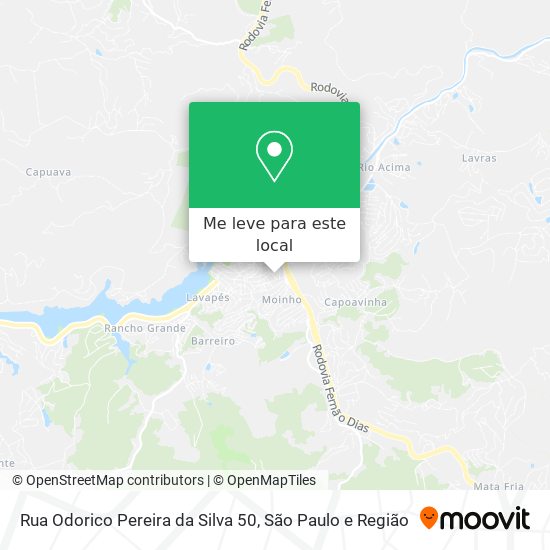 Rua Odorico Pereira da Silva 50 mapa