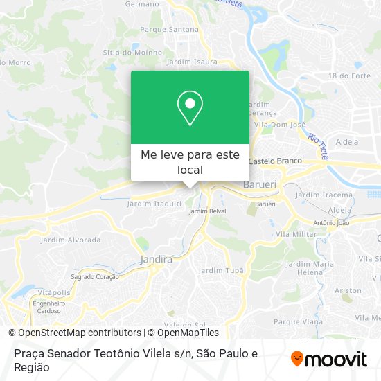 Praça Senador Teotônio Vilela s / n mapa