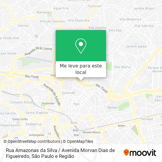 Rua Amazonas da Silva / Avenida Morvan Dias de Figueiredo mapa