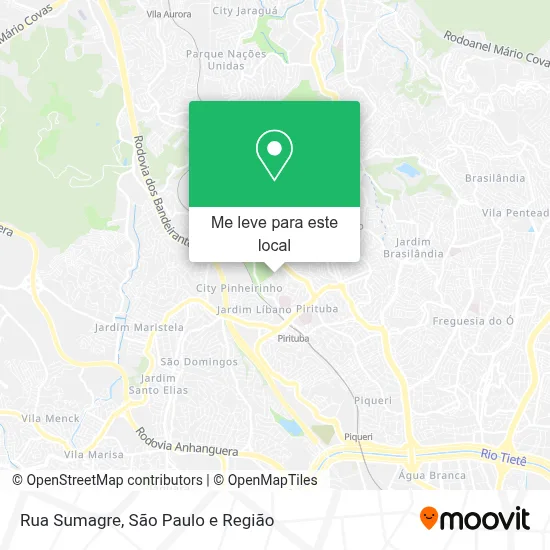 Rua Sumagre mapa